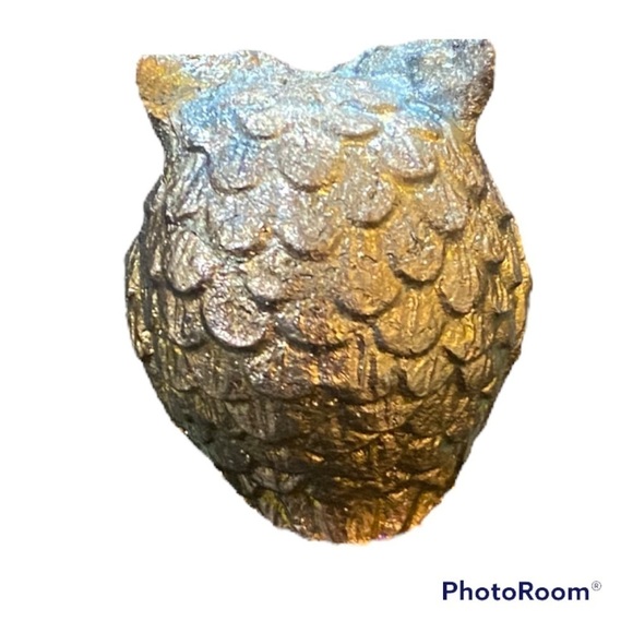 Bismuth Crystal Owl figurine - Picture 3 of 3